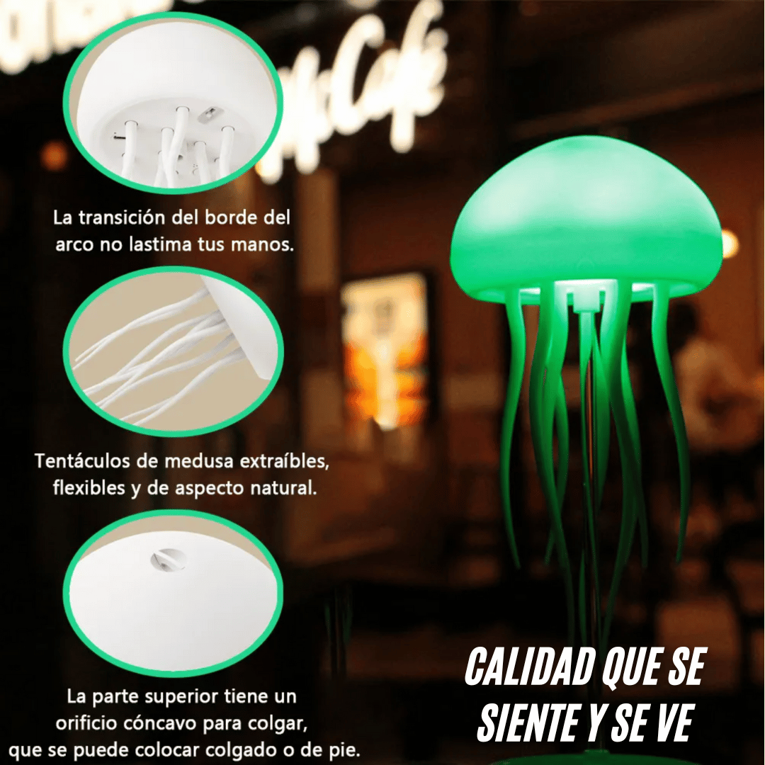 LAMPARA MEDUSA CON LUZ LED