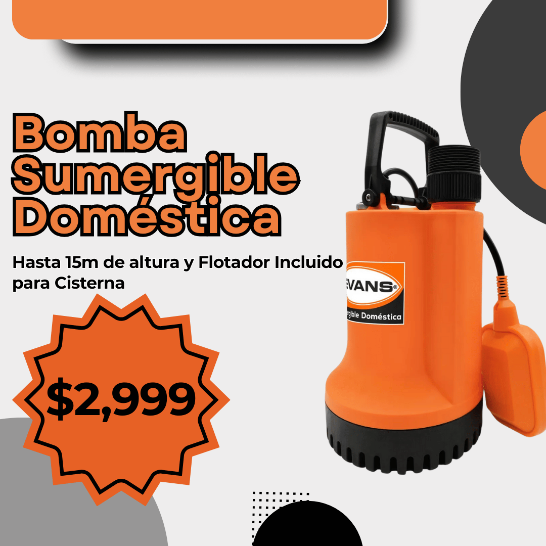 BOMBA SUMERGIBLE DOMÉSTICA