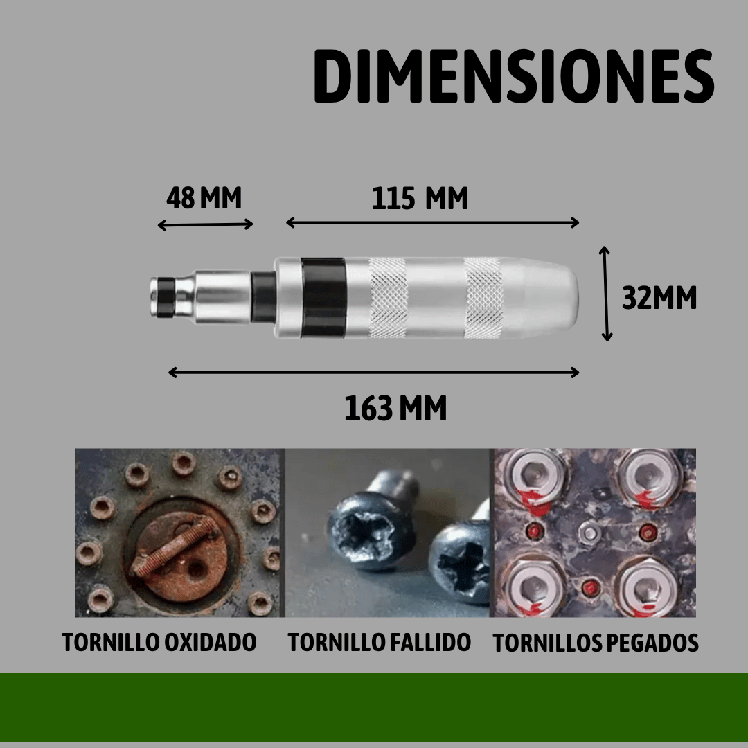 DESTORNILLADOR DE IMPACTO KIT 13 PIEZAS