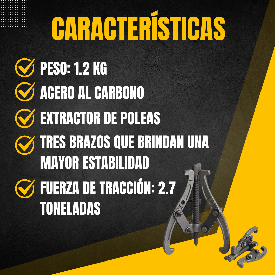 EXTRACTOR REVERSIBLE DE POLEAS PARA ENGRANES