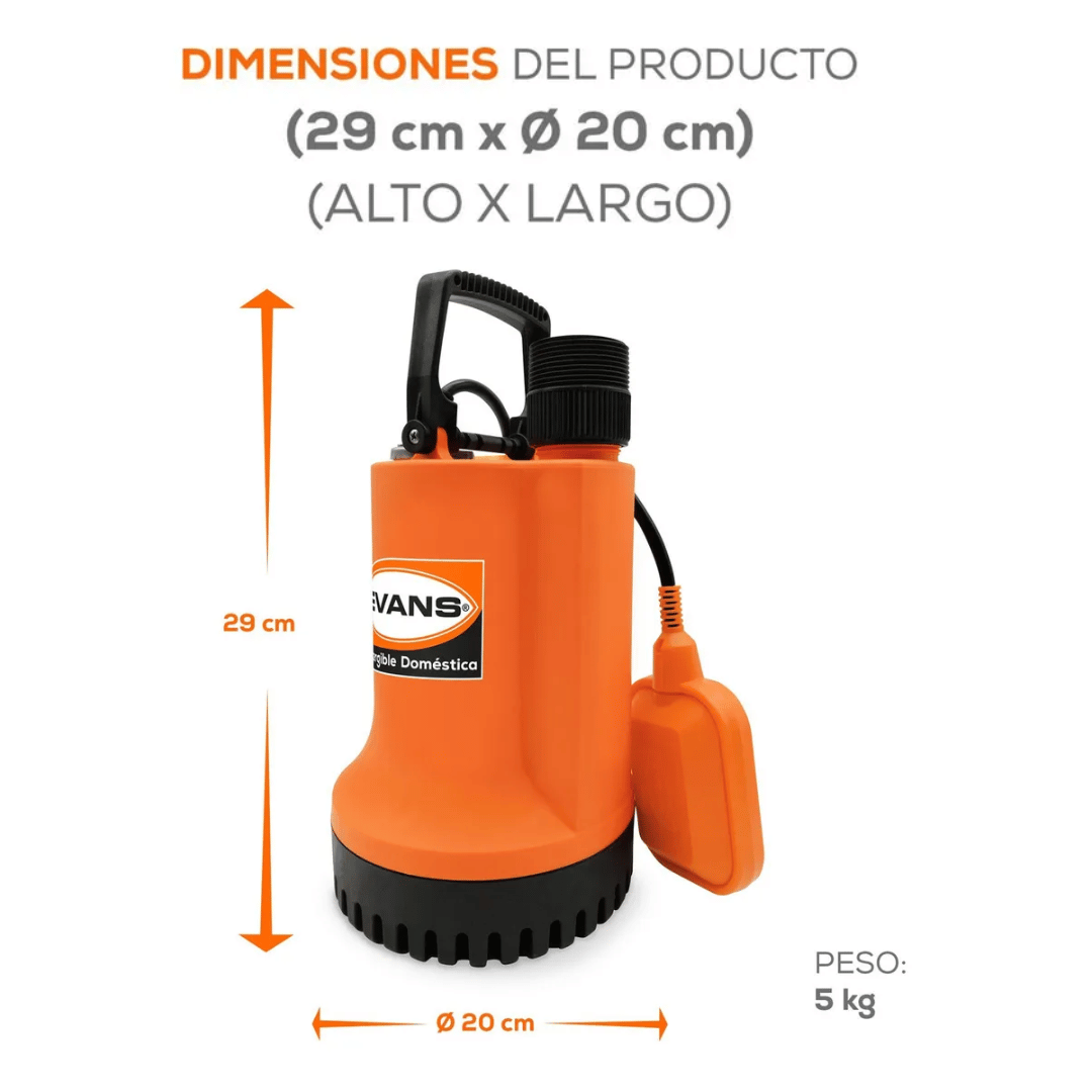 BOMBA SUMERGIBLE DOMÉSTICA