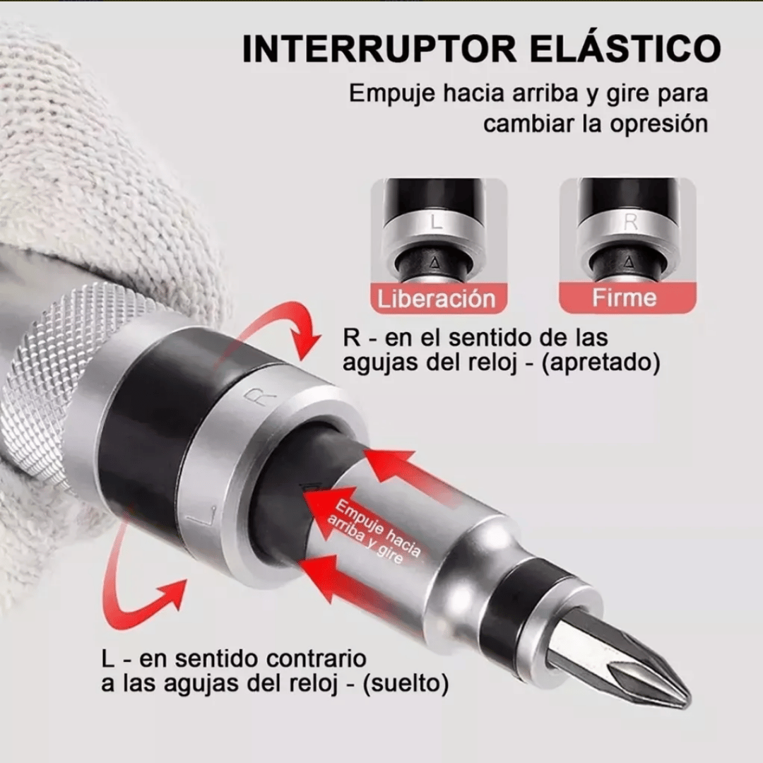 DESTORNILLADOR DE IMPACTO KIT 13 PIEZAS