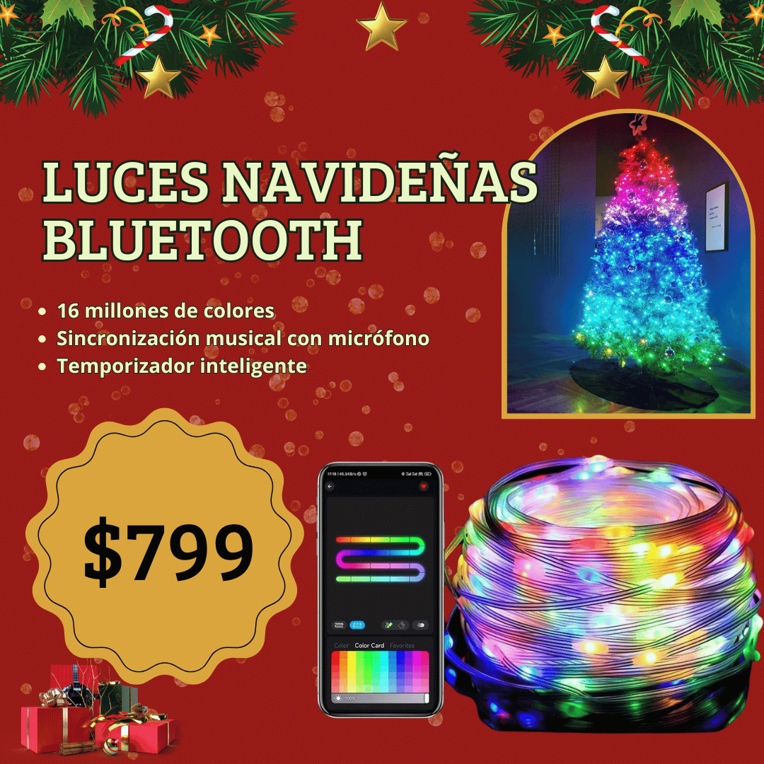 Luces Navideñas Con Bluetooth