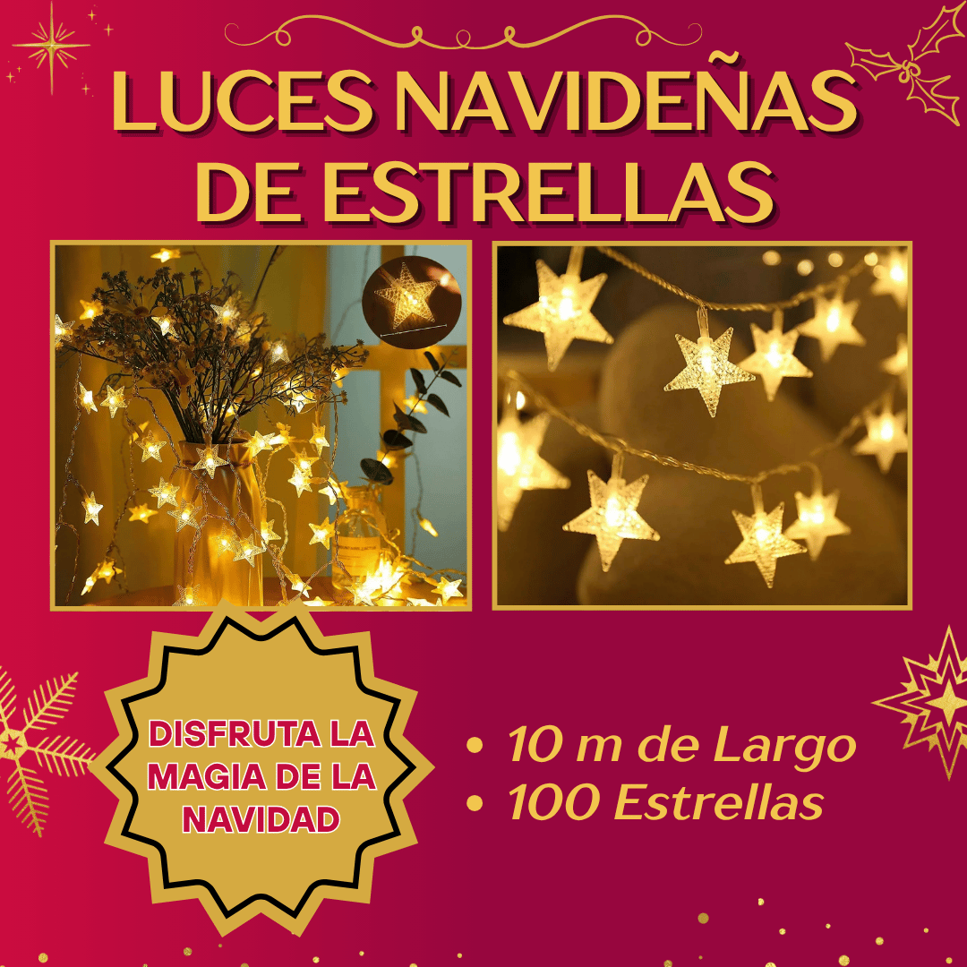 Luces Navideñas De Estrellas