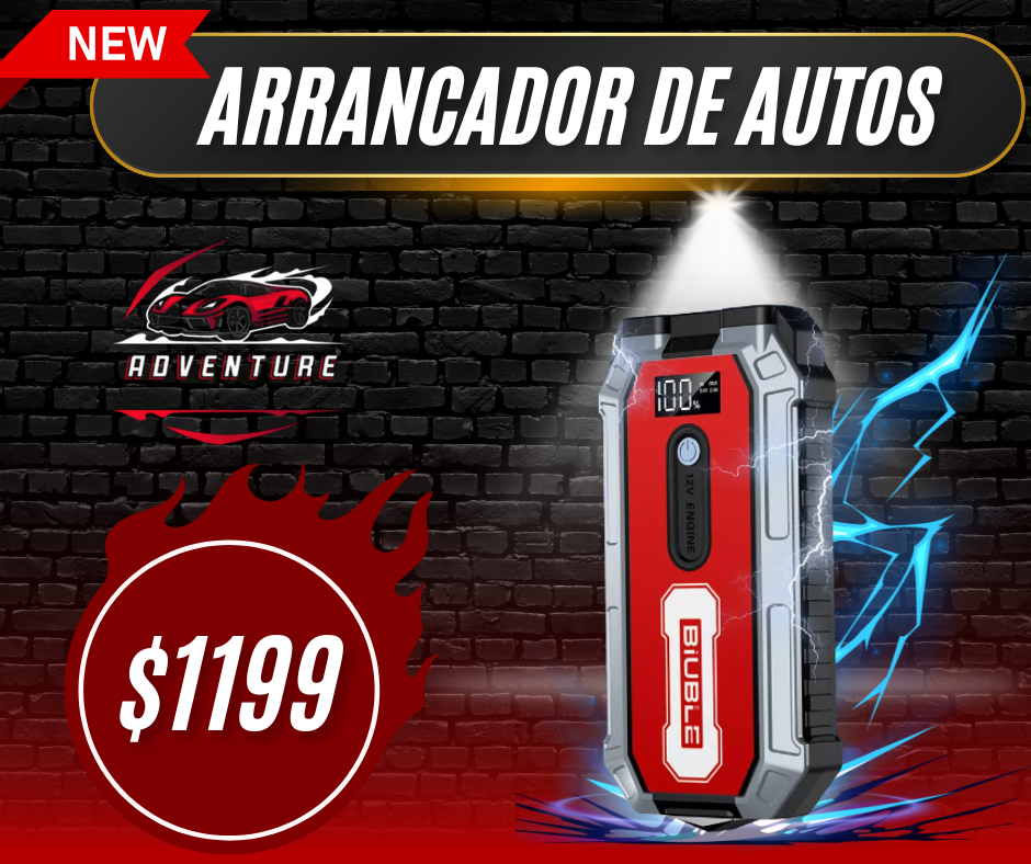 ARRANCADOR DE BATERÍA PARA AUTOS