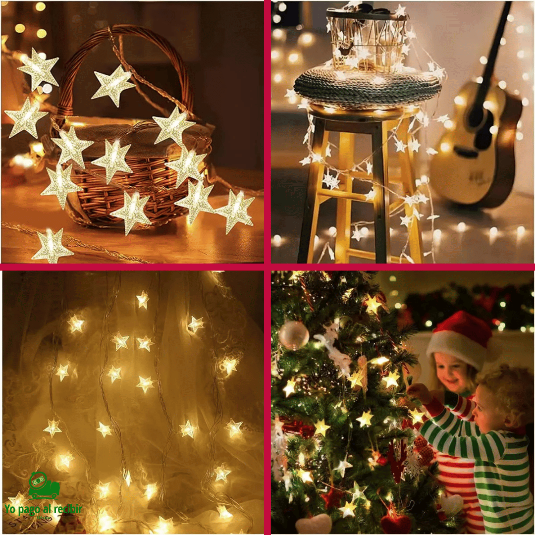 Luces Navideñas De Estrellas