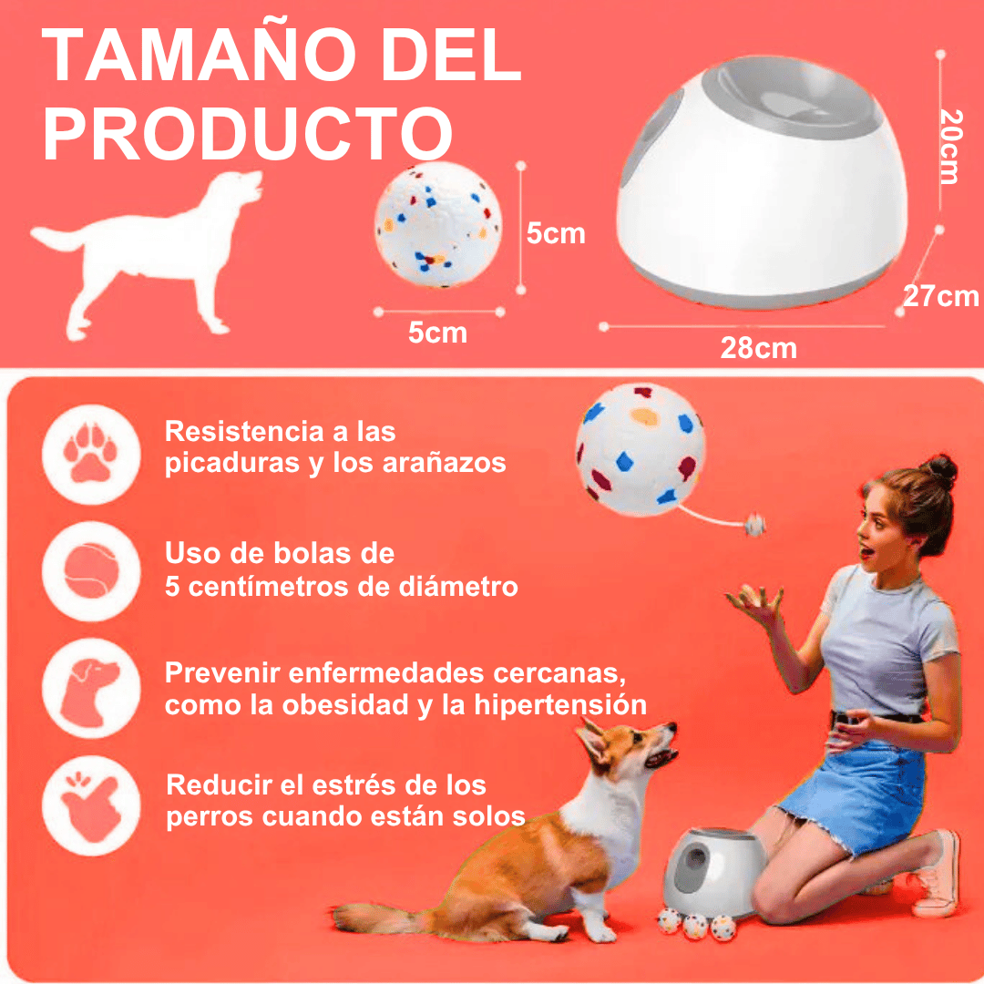 Lanzador de Pelotas para Mascotas
