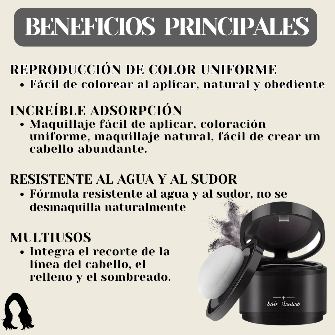 Polvo Maquillaje para Cabello