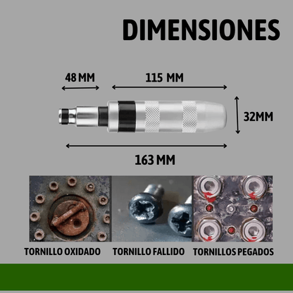 DESTORNILLADOR DE IMPACTO KIT 13 PIEZAS