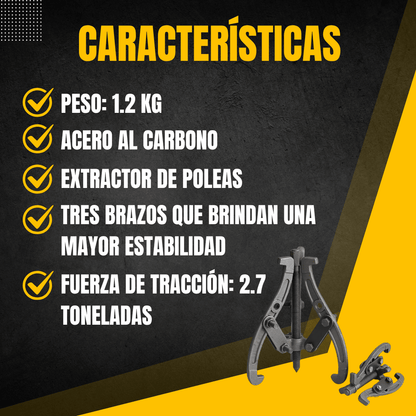 EXTRACTOR REVERSIBLE DE POLEAS PARA ENGRANES