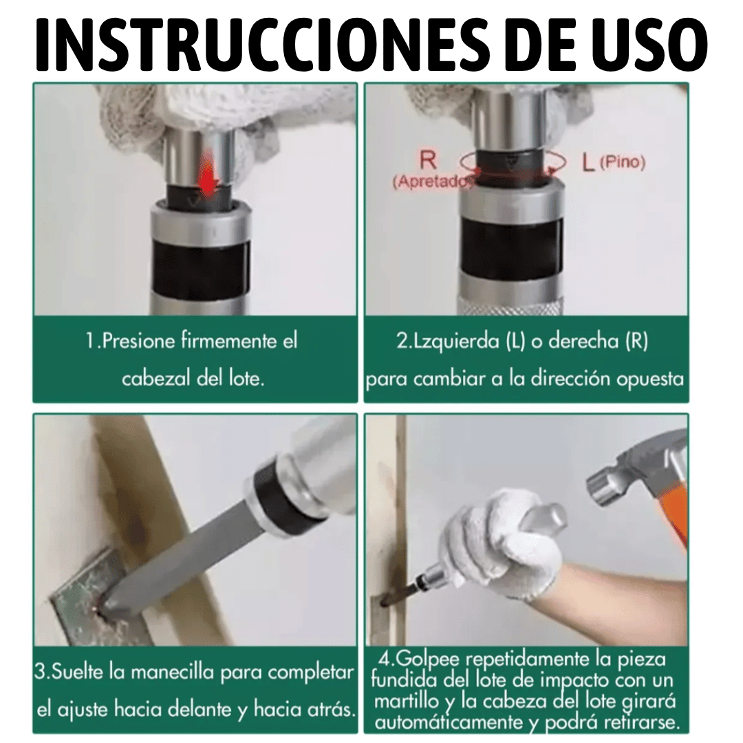 DESTORNILLADOR DE IMPACTO KIT 13 PIEZAS