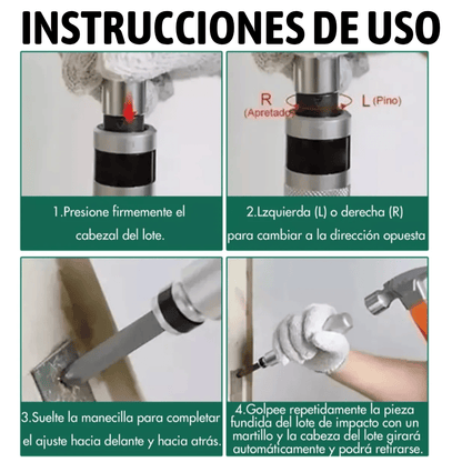 DESTORNILLADOR DE IMPACTO KIT 13 PIEZAS