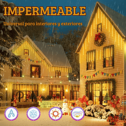 Luces Navideñas Lluvia de Meteoritos