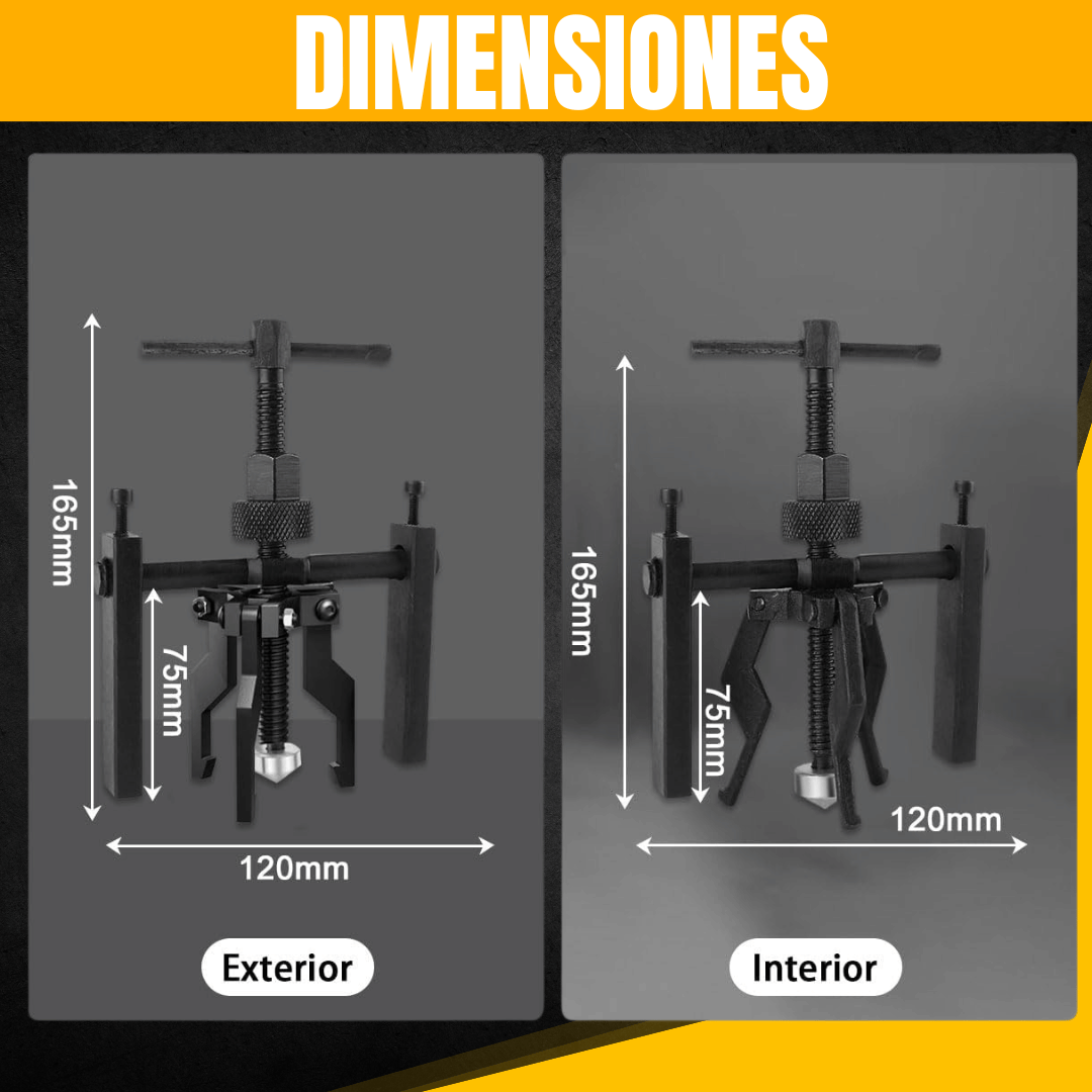 EXTRACTOR REVERSIBLE DE POLEAS PARA ENGRANES