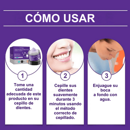 Polvo Mineral Reparador de Dientes