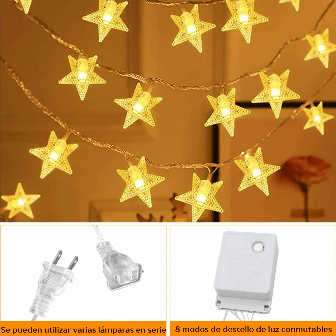 Luces Navideñas De Estrellas