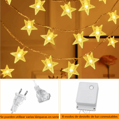 Luces Navideñas De Estrellas