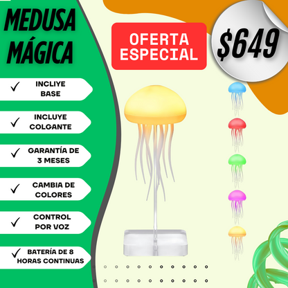 LAMPARA MEDUSA CON LUZ LED